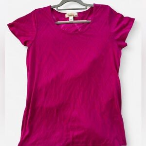 Derek ❤️ heart Fuchsia Short Sleeve Women's Tee